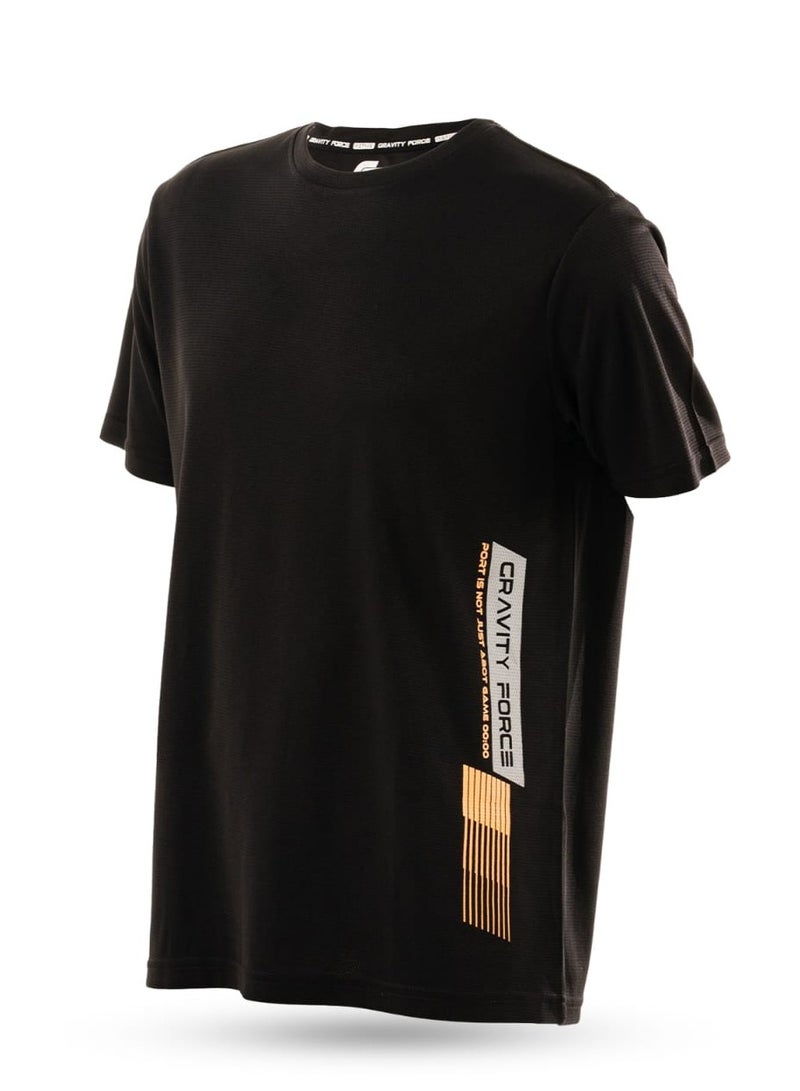 گریوِٹی فورس تي شيرت جرافيتي فورس رجالي بقصة واسعة (أوفر سايز) بأكتاف منسدلة | قماش قطني قابل للتنفس | كم قصير للاستخدام الكاجوال والرياضي | تصميم مريح بقصة فضفاضة للاستخدام اليومي - Image 2